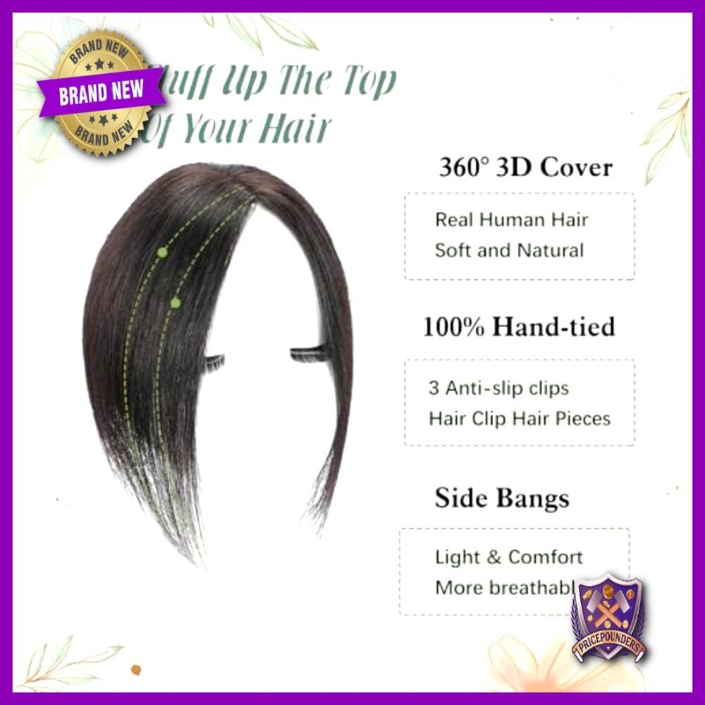 Real Human Hair Topper for Thinning Hair 10 Inch Elegant Natural Coverage - Picture 4 of 7